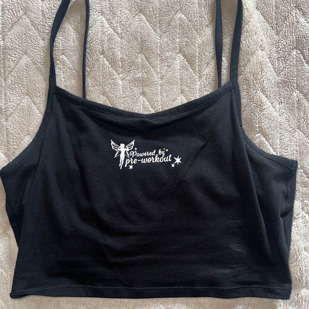 Gymshark Black Crop Top
